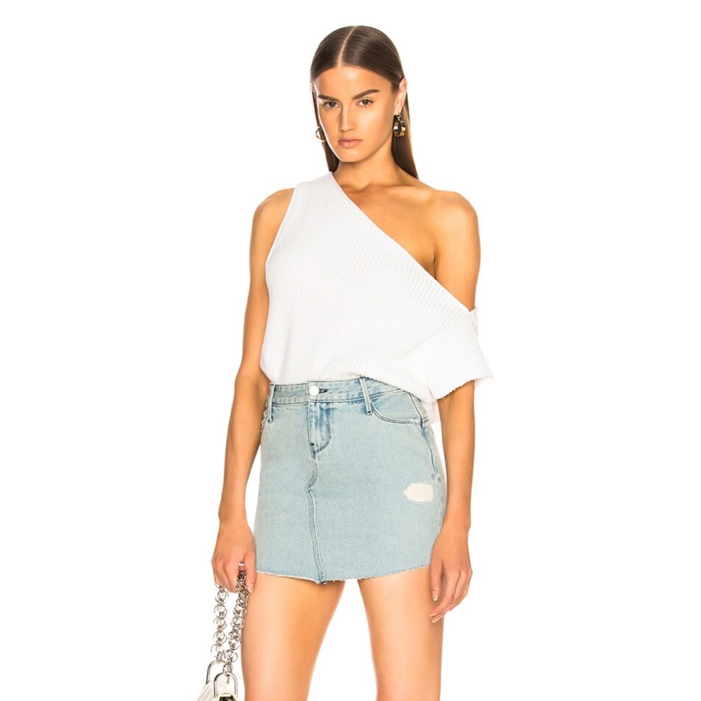RtA Brand Grail Blue jean skirt